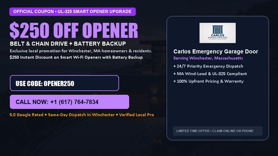 Carlos Emergency Garage Door $250 OFF Premium LiftMaster Opener Installation
