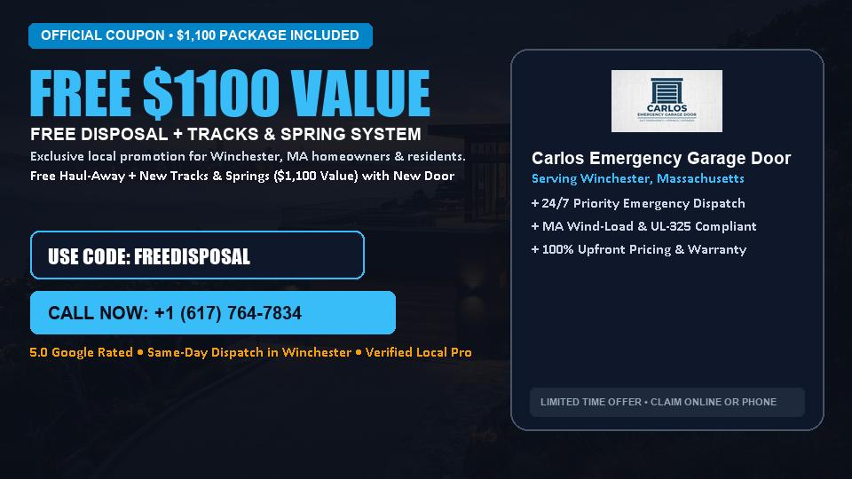 Carlos Emergency Garage Door FREE Haul-Away & Heavy-Duty Tracks with New Door